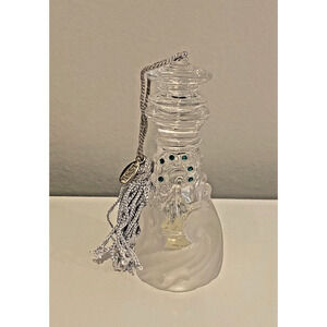 NWOT Vintage 2002 Lenox Crystal Lighthouse Ornament Blue Crystals, No Box